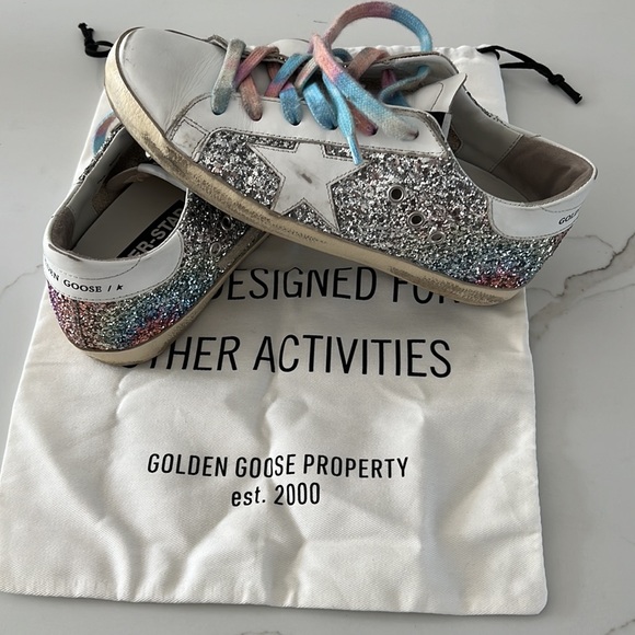 Golden Goose Superstar Glitter Low-Top Sneaker - Picture 12 of 12